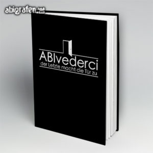 ABIvederci Abi Motto / Abibuch Cover Entwurf von abigrafen.de®