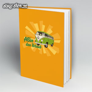 ABIn den Urlaub Abi Motto / Abibuch Cover Entwurf von abigrafen.de®