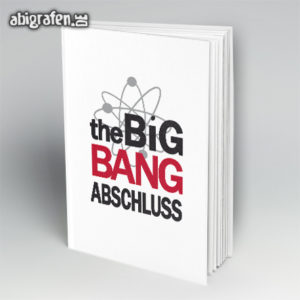 The Big Bang Abschluss Abi Motto / Abibuch Cover Entwurf von abigrafen.de®