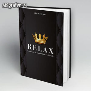 Relax Abi Motto / Abibuch Cover Entwurf von abigrafen.de®