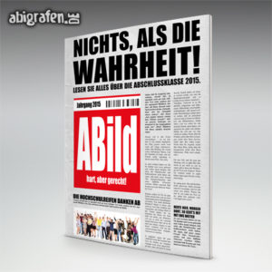 ABild Abi Motto / Abizeitung Cover Entwurf von abigrafen.de®