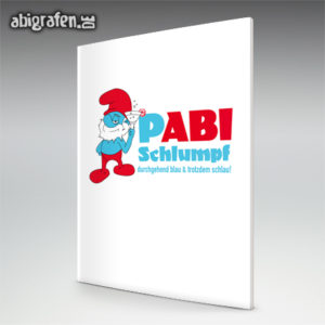 pABI Schlumpf Abi Motto / Abizeitung Cover Entwurf von abigrafen.de®