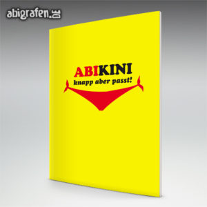 ABIkini Abi Motto / Abizeitung Cover Entwurf von abigrafen.de®