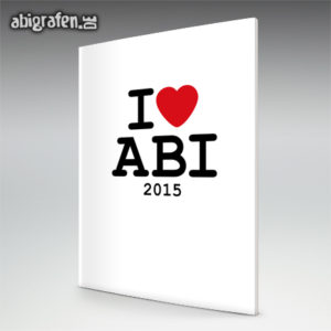 I love ABI Abi Motto / Abizeitung Cover Entwurf von abigrafen.de®