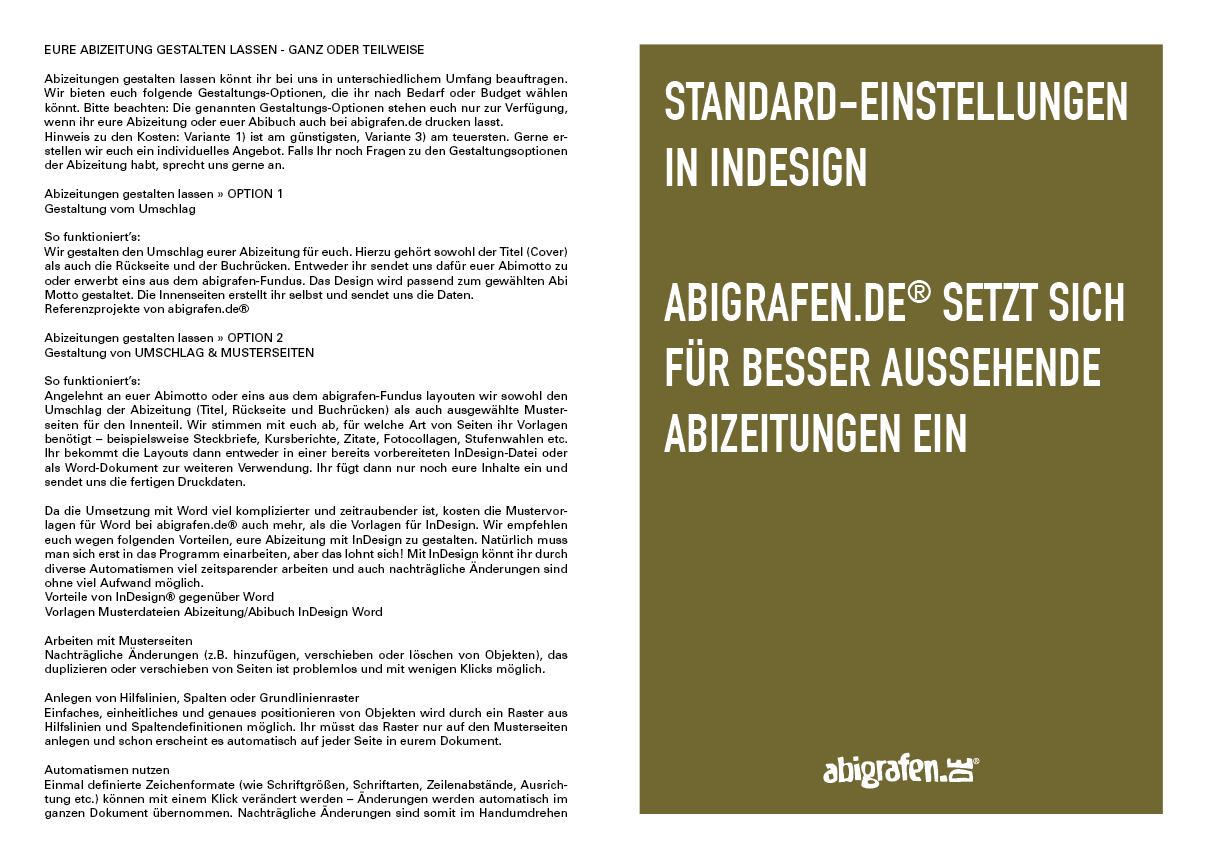 Abibuchseite Vorlage Designbeispiele Abigrafen De Gmbh