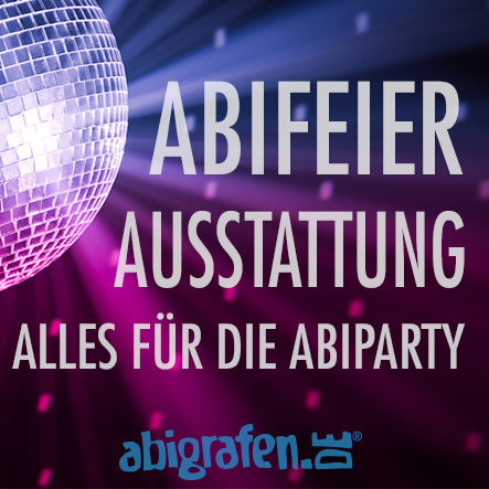 Abifeier-Ausstattung Ausstattung für die Abifeier