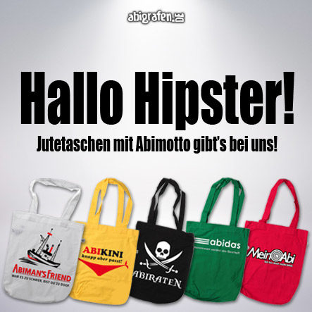 Jutetasche mit Abimotto Jutetasche mit Abimotto