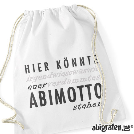 TURNBEUTEL Turnbeutel mit Abimotto