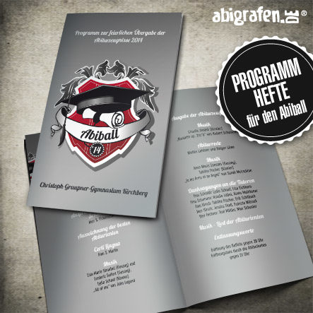Programmheft für Abiball Programmheft für Abiball Abiballprogrammheft