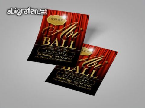 abigrafen Grundlayout Eintrittskarte Abiball Referenzprojekt abigrafen.de