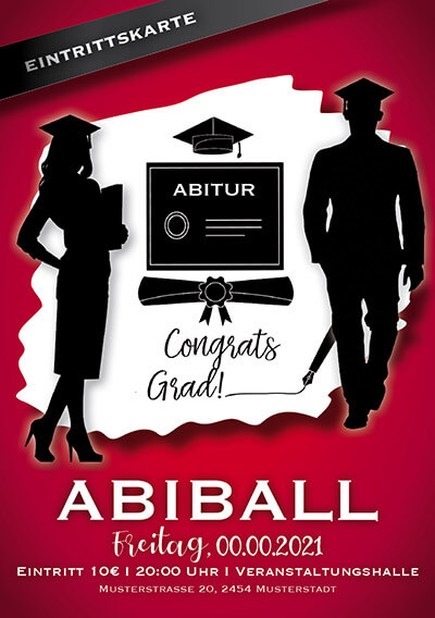 Abiparty Abiball Eintrittskarten Drucken Abigrafen De Gmbh