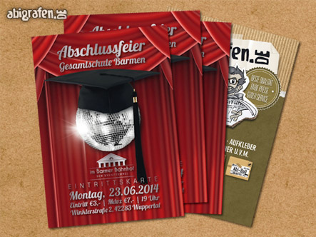 abigrafen Referenzprojekt: Eintrittskarten Abiball Layout und Druck