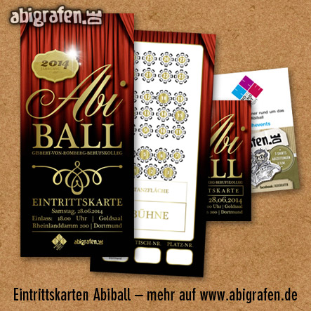 Abiball Gisbert von Romberg Berufskolleg Referenzprojekt: Abiball Gisbert-von-Romberg Berufskolleg: Design & Druck Abiball Eintrittskarten von abigrafen.de