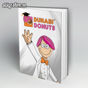 DUNABI DONUTS Abi Motto / Abibuch Cover Entwurf von abigrafen.de®