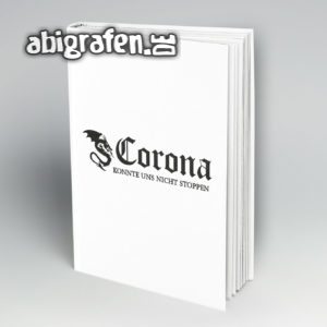 Corona Abi Motto / Abibuch Cover Entwurf von abigrafen.de®