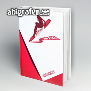 Rotstiftmilieu Abi Motto / Abibuch Cover Entwurf von abigrafen.de®