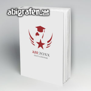 Duty & Honor Abi Motto / Abibuch Cover Entwurf von abigrafen.de®
