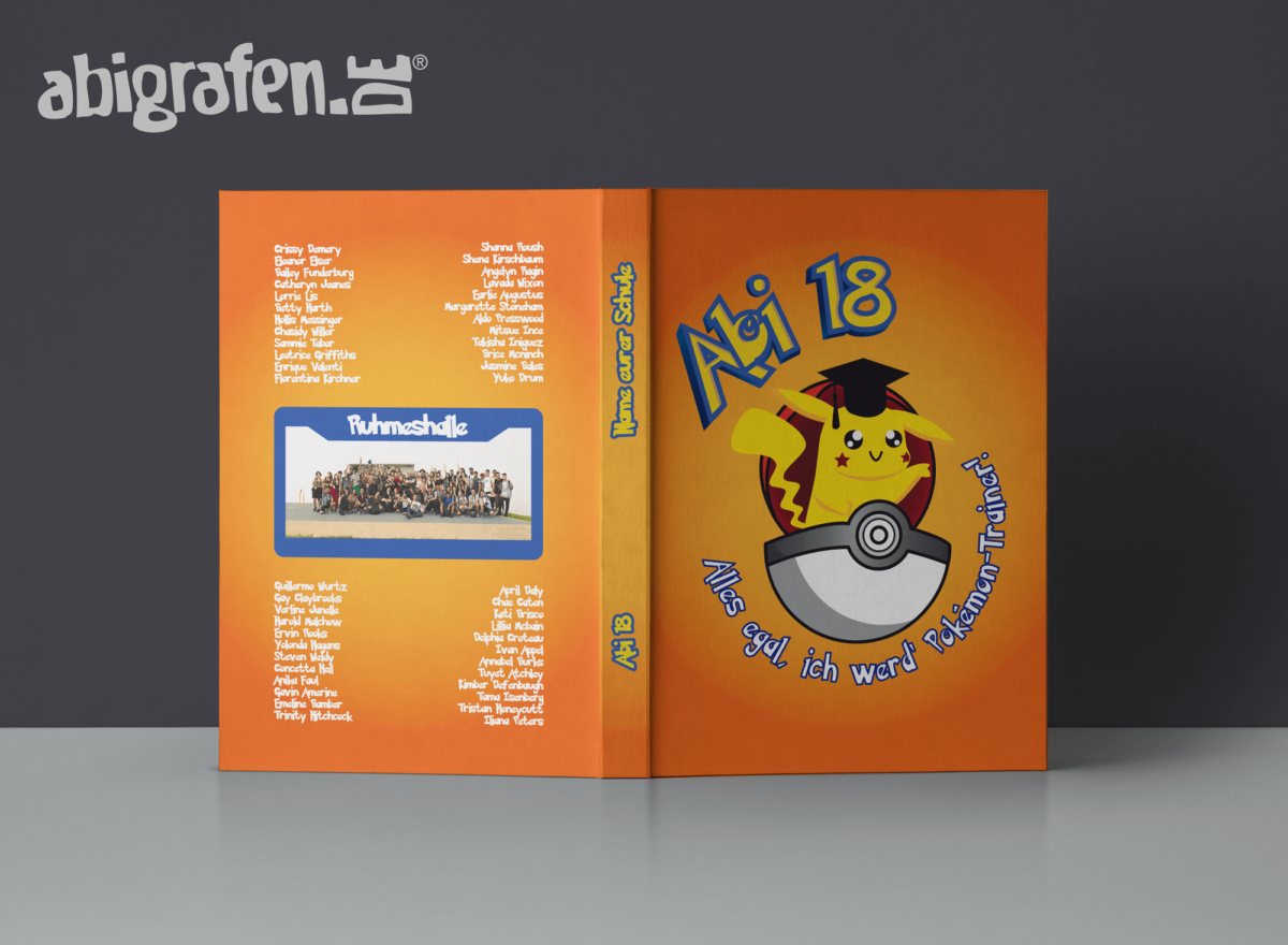 Abibuch/Abizeitung Umschlag (Motiv Pokémon)