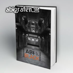 Abi is the new Black Abi Motto / Abibuch Cover Entwurf von abigrafen.de®