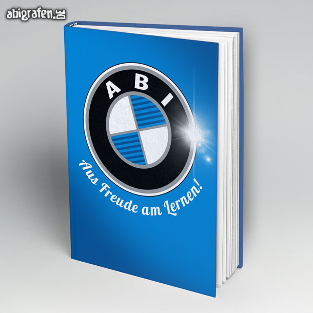 Abibuch Cover Design - Abi Motto: Abi, aus Freude am Lernen
