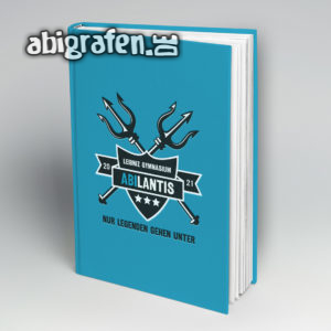 ABIlantis Abi Motto / Abibuch Cover Entwurf von abigrafen.de®