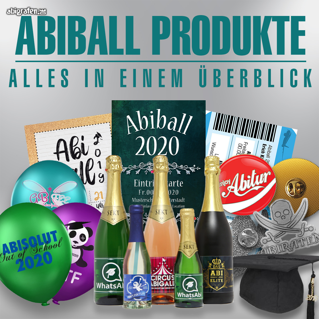 Abiball-Produkte-Übersicht