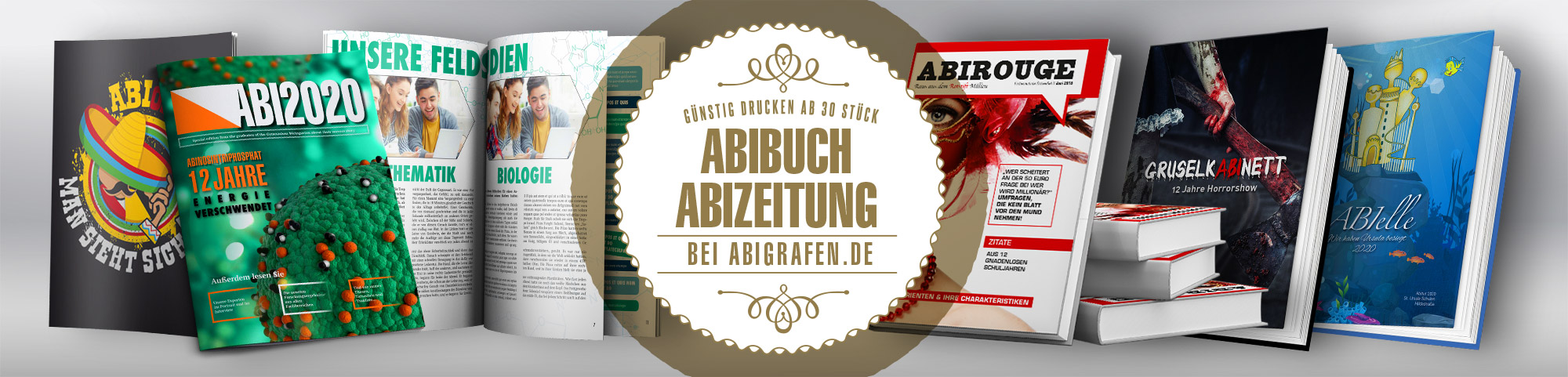 Abibücher/Abizeizungen günstig drucken mit Hardcover oder Softcover ab 30 Stück