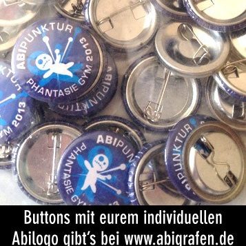 Abilogo Buttons Abilogo Buttons – individuell bedruckt, auch Kleinstauflagen