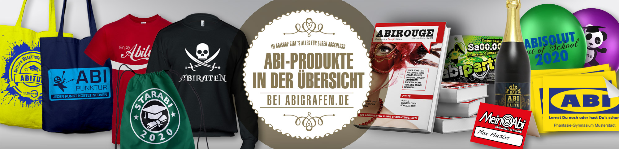 Abishop mit Drucksachen für Abiturienten und Abschlussklassen: alle Abi Produkte in der Übersicht