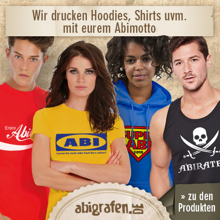 Abitextilien bestellen (diverse Modelle Girlie & Unisex)