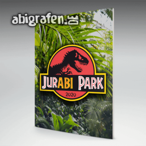 JurABI Park Abi Motto / Abizeitung Cover Entwurf von abigrafen.de®