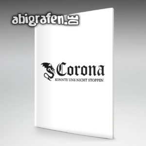 Corona Abi Motto / Abizeitung Cover Entwurf von abigrafen.de®