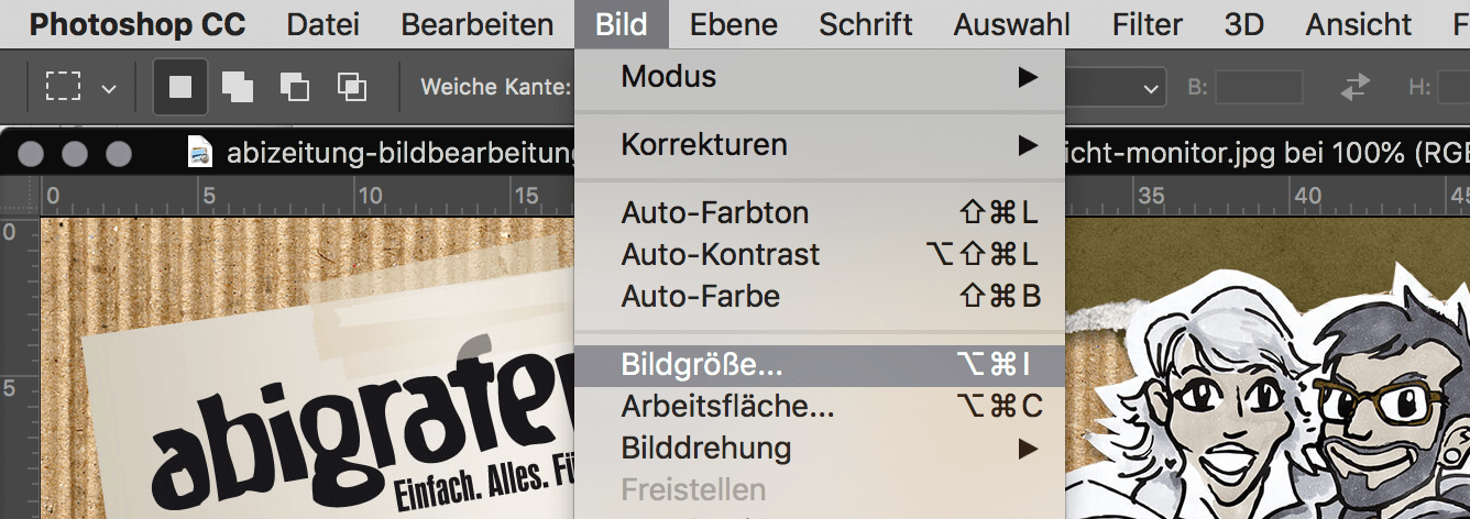 Tipps für die Abizeitung: Auflösung von Bildmaterial prüfen & verändern