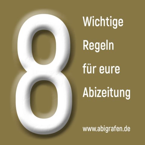 Abizeitung Layoutregeln