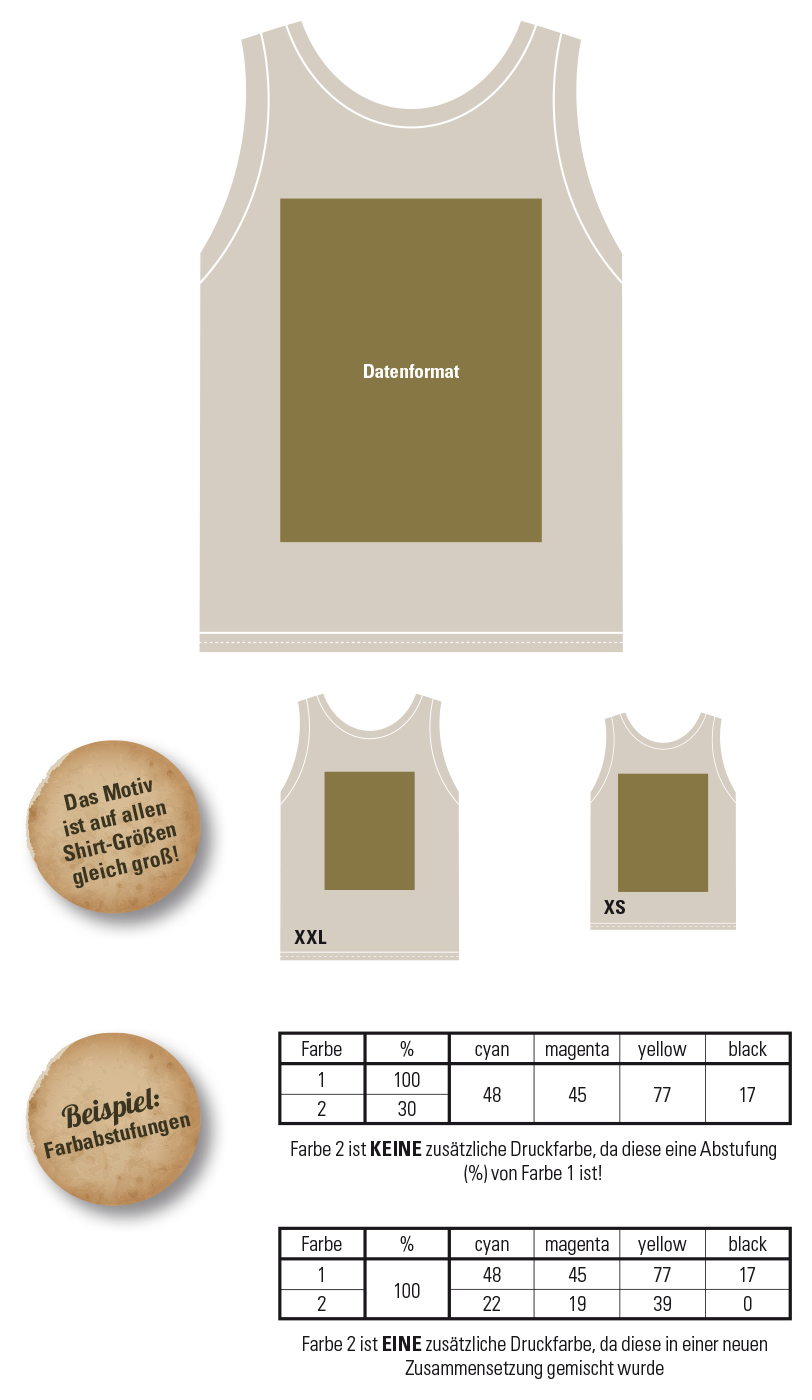 kostenlose Druckvorlage für Tanktops/Achselshirts (Abi Motto + Stufenliste)
