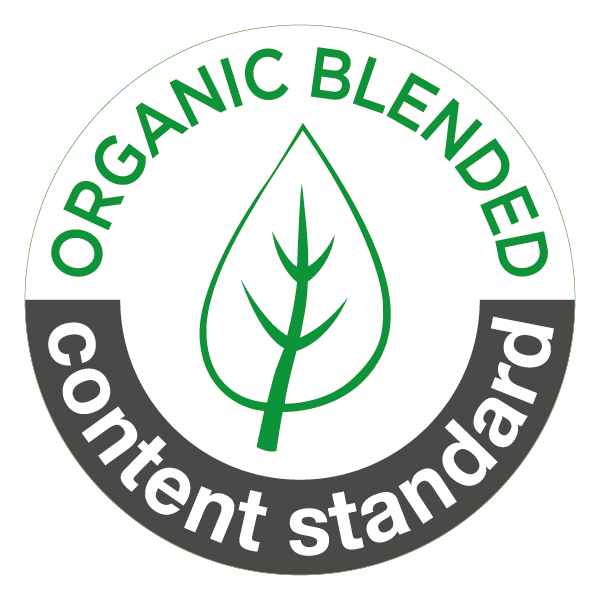 umweltfreundlicher Textildruck - Textilsiegel Organic Content Standard blended
