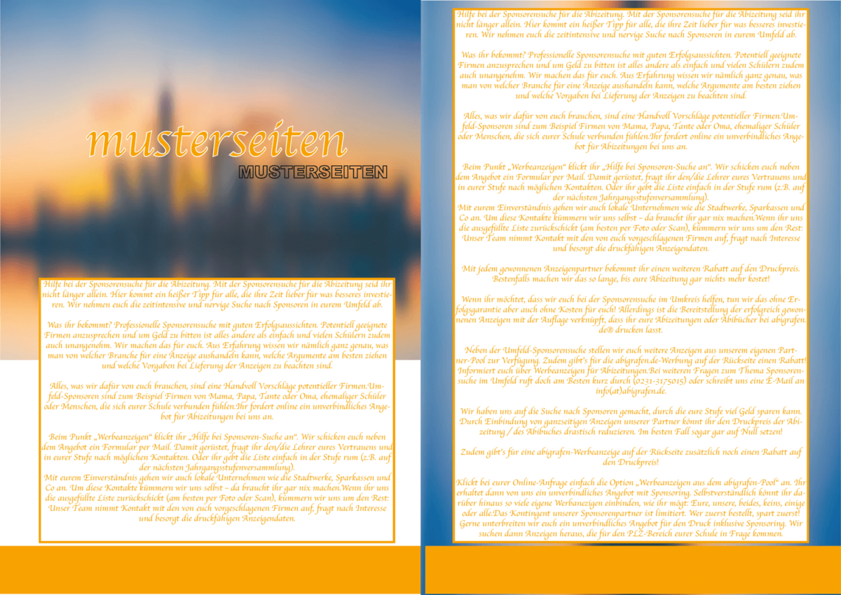 Design Beispiele Abizeitung und Abibuch – Schlechtes Design 2