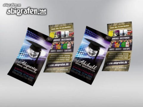 Eintrittskarten Flyer Design Abimotto Börde-Berufskolleg Soest – Beispieldesign Idee