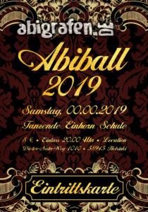 Eintritsskartenbeispiel Abiball