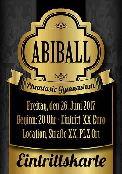 Abiparty Abiball Eintrittskarten Drucken Abigrafen De Gmbh