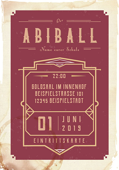 Abiparty Abiball Eintrittskarten Drucken Abigrafen De Gmbh