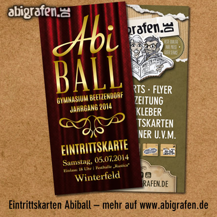 Eintrittskarten Drucken Fur Den Abiball Abigrafen De Gmbh