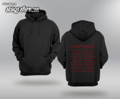 Hoodie Druck Textilien Referenzprojekt abigrafen.de