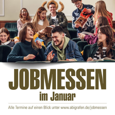Startet das Jahr mit den von abigrafen.de empfohlenen Jobmessen und sucht euren Traumjob, Studiengang und vieles mehr