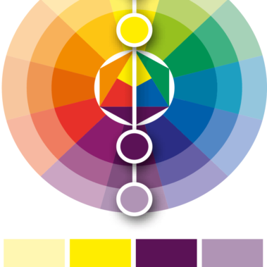 Komplementäre Farbharmonie für die Abizeitung