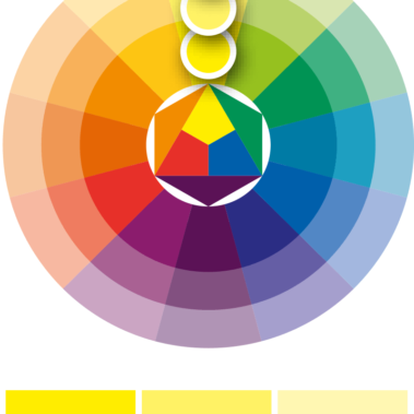 Monochromatische Farbharmonie für die Abizeitung