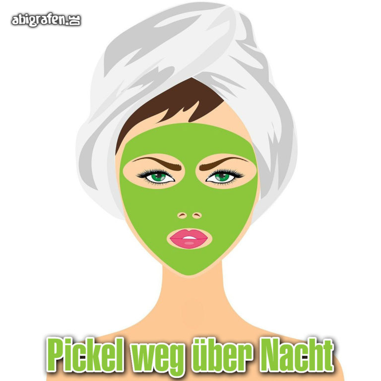 Pickel weg über Nacht