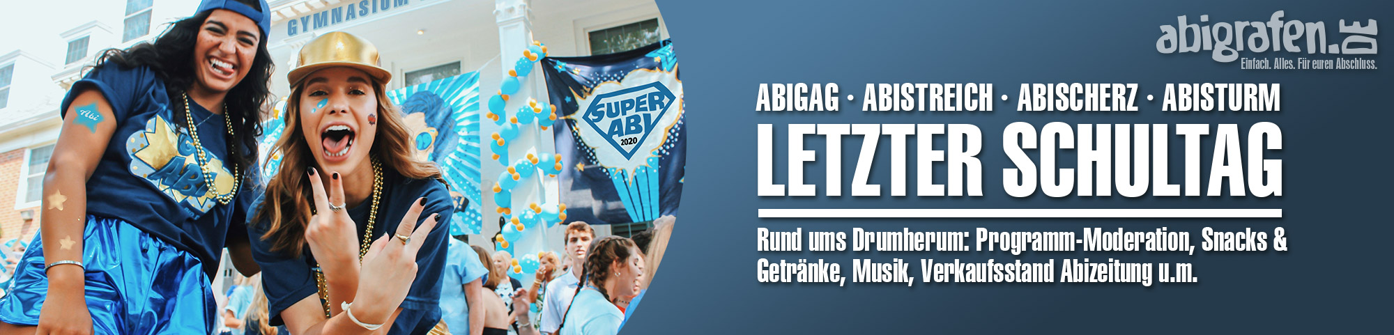 Rahmenprogramm beim letzten Schultag (Musik, Moderation, Getränke, Snacks) Rahmenprogramm beim letzten Schultag (Musik, Moderation, Getränke, Snacks)