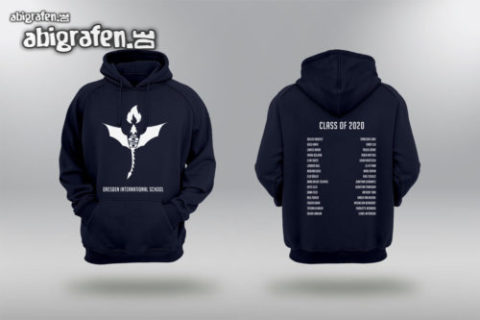 Drucken designen lassen Abipullis Sweater Dresden International School – Designbeispiel Idee