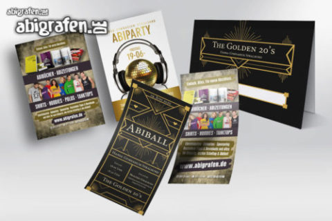 Abimotto Layout Eintrittskarten Tischkarten Hansa-Gymnasium Stralsund – Designbeispiel Idee